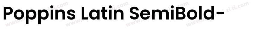 Poppins Latin SemiBold字体转换